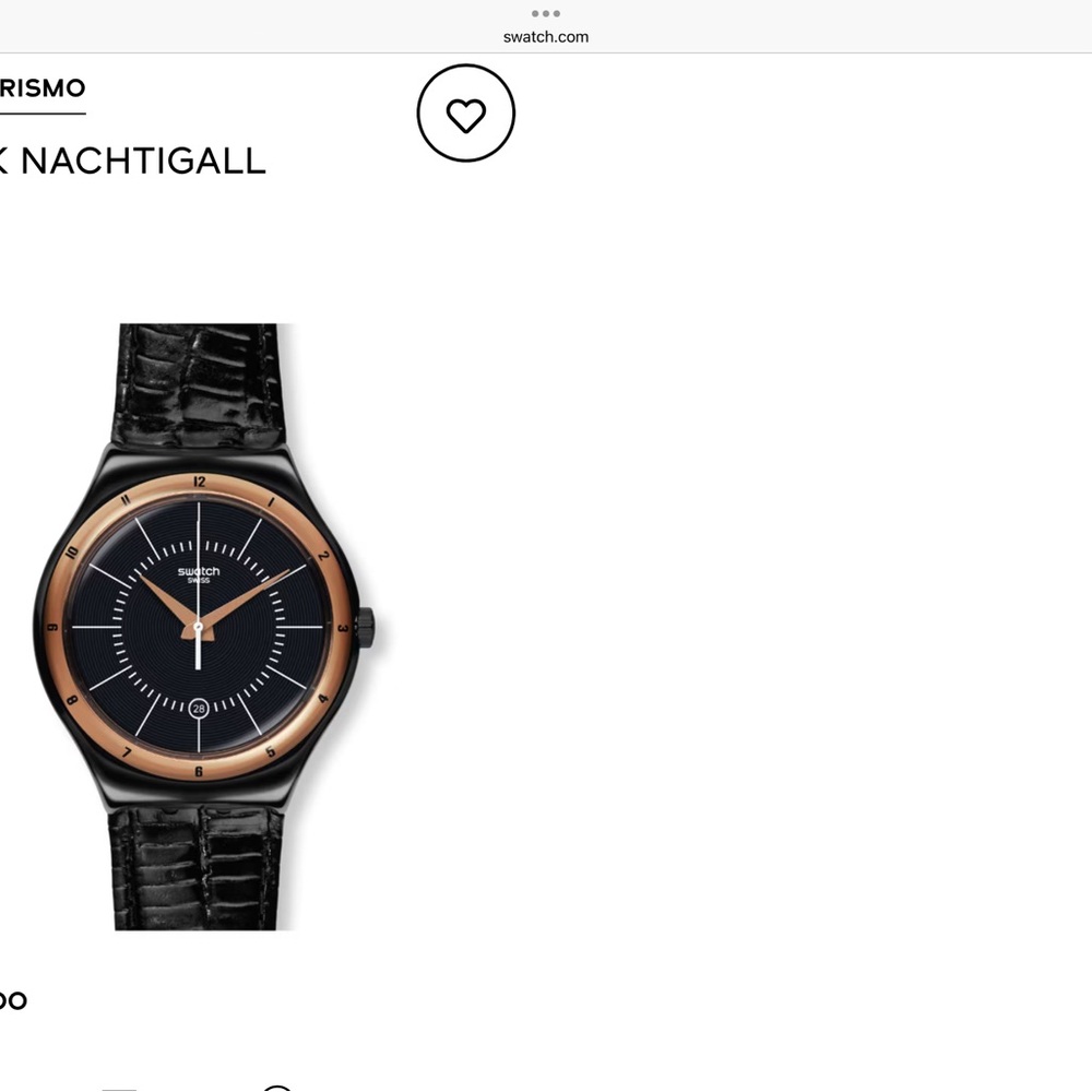 Swatch Black Nachtigall YWB403 unisex